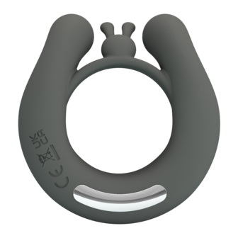 Pretty Love - Dahlia - Master Vibrerende Cockring - Grijs