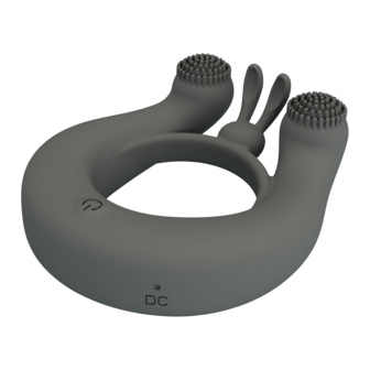 Pretty Love - Dahlia - Master Vibrerende Cockring - Grijs