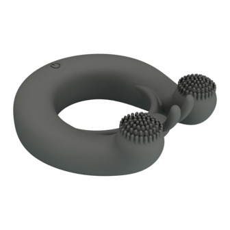 Pretty Love - Dahlia - Master Vibrerende Cockring - Grijs