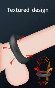 Crazy Bull - Daquez - Super Soft Siliconen ring - Model 4 - Zwart