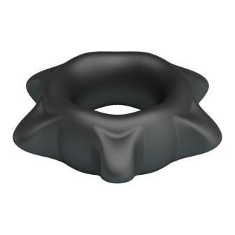 Crazy Bull - Ethaniel - Super Soft Siliconen Cockring - Model 11 - Zwart