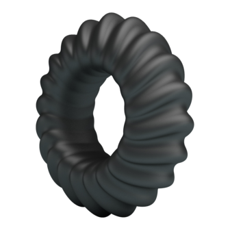 Crazy Bull - Fitz - Super Soft Siliconen Cockring - Model 8 - Zwart