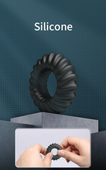 Crazy Bull - Fitz - Super Soft Siliconen Cockring - Model 8 - Zwart