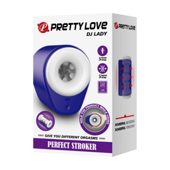 Pretty Love - DJ Lady - Squeezing Perfect Stroker - Blauw/Wit
