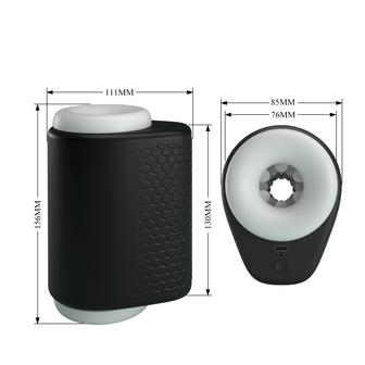 Pretty Love - DJ Girl - Thrusting Perfect Stroker - Stotende Masturbator - Zwart/Wit