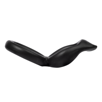 Rimba - Dubbele Siliconen Cockring - Zwart