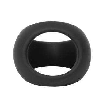 Rimba - Siliconen Driehoekige Cockring - Zwart