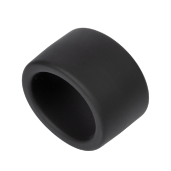 Rimba - Siliconen Scrotumring - Ballstretcher - Hoogte 30 mm - Zwart