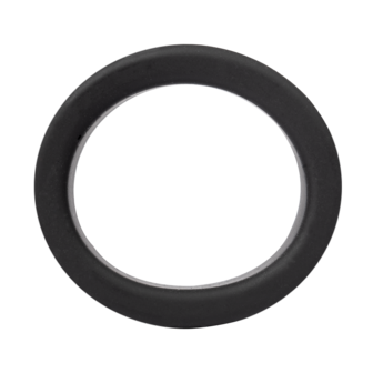 Rimba - Siliconen Scrotumring - Ballstretcher - Hoogte 20 mm - Zwart