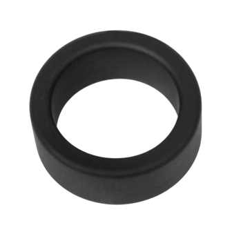 Rimba - Siliconen Scrotumring - Ballstretcher - Hoogte 20 mm - Zwart