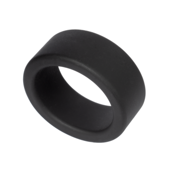 Rimba - Siliconen Scrotumring - Ballstretcher - Hoogte 20 mm - Zwart