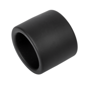 Rimba - Siliconen Scrotumring - Ballstretcher - Hoogte 40 mm - Zwart