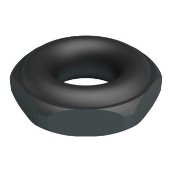 Crazy Bull - Jarvius - Super Soft Siliconen Cockring - Model 14 - Zwart