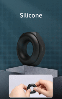 Crazy Bull - Jarvius - Super Soft Siliconen Cockring - Model 14 - Zwart