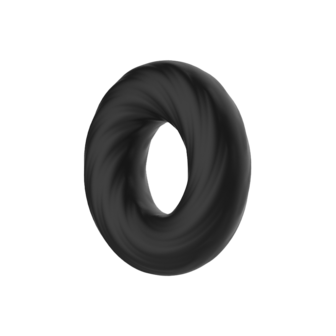 Crazy Bull - Super Soft Siliconen ring - Model 6 - Zwart