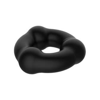 Crazy Bull - Super Soft Siliconen Ring - Model 7 - Zwart