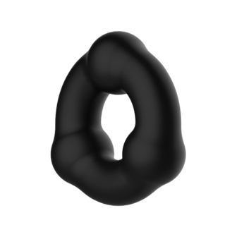 Crazy Bull - Super Soft Siliconen Ring - Model 7 - Zwart