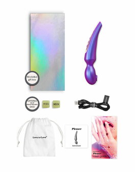 Love to Love - Pleaser - Wand Vibrator met Flapper Functie - Iridescent Night