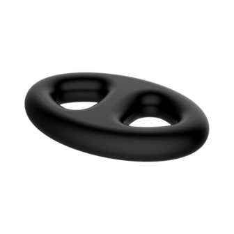 Crazy Bull - Super Soft Siliconen Cockring - Model 16 - Zwart