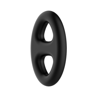 Crazy Bull - Super Soft Siliconen Cockring - Model 16 - Zwart