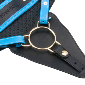 LoveToy - Ingen - Vibrerende Strap-on Set - Lengte 24 cm - Lichte Huidskleur - Maat XS/S/M