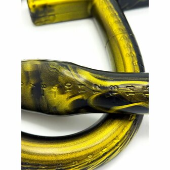 Kiotos - Monstar Cox Snakemaster - Lange Anaal Dildo - Zwart/Goud - Maat XXL