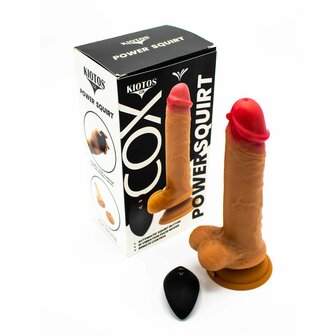 Kiotos Cox  - Power Squirt - Vibrerende en Squirting Dildo - Met Afstandsbediening