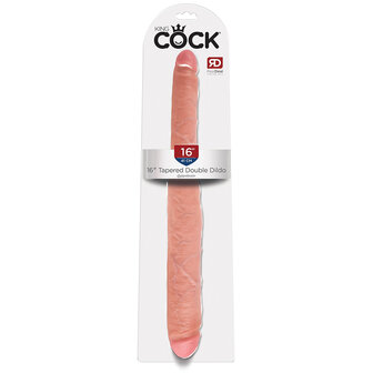 Pipedream - King Cock - Dubbele Dildo - Twee diktes- 40,5 cm - Lichte Huidskleur