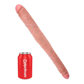 Pipedream - King Cock - Dubbele Dildo - Twee diktes- 40,5 cm - Lichte Huidskleur