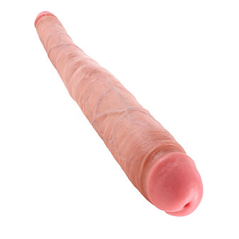 Pipedream - King Cock - Dubbele Dildo - Twee diktes- 40,5 cm - Lichte Huidskleur