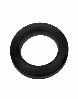Rimba Bondage Play &ndash; Siliconen Cockring &ndash; Zwart - Diameter 35 mm