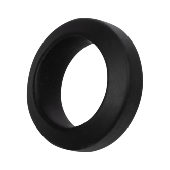 Rimba Bondage Play &ndash; Siliconen Cockring &ndash; Zwart - Diameter 35 mm