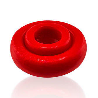 Oxballs - Rimz Softlips - Siliconen/TPR Cockring - Rood