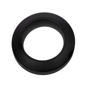 Rimba Bondage Play &ndash; Siliconen Cockring &ndash; Zwart - Diameter 26 mm