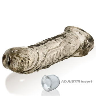 Oxballs - Coach - Penis Sleeve - Siliconen/TPR - Rookgrijs