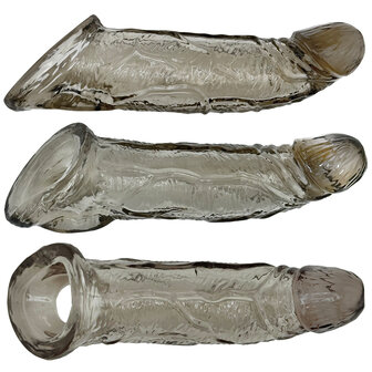 Oxballs - Coach - Penis Sleeve - Siliconen/TPR - Rookgrijs