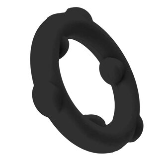 Oxballs - Spinner - Siliconen Cockring - Zwart
