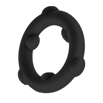 Oxballs - Spinner - Siliconen Cockring - Zwart