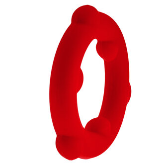 Oxballs - Spinner - Siliconen Cockring - Rood