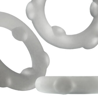 Oxballs - Spinner - Siliconen Cockring - Transparant
