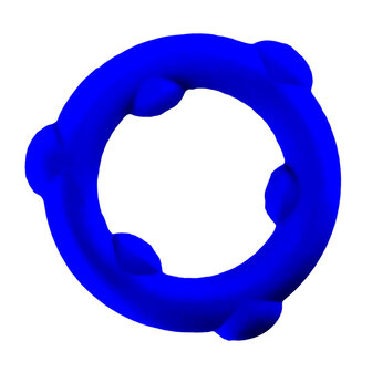 Oxballs - Spinner - Siliconen Cockring - Blauw