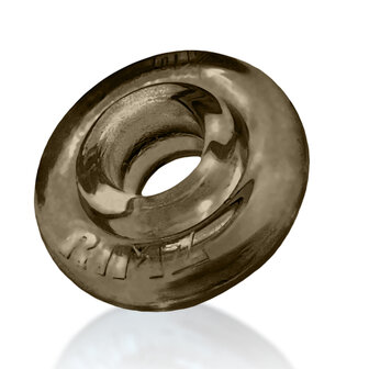 Oxballs - Rimz Softlips - Siliconen/TPR Cockring - Rookgrijs