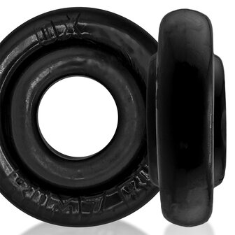 Oxballs - Rimz Big Softlips - Siliconen/TPR Cockring - Zwart