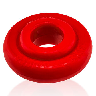 Oxballs - Rimz Big Softlips - Siliconen/TPR Cockring - Rood