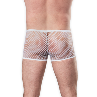 Amorable - Visnet Herenshort - Wit - Maat S/M