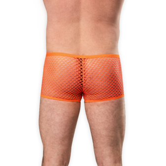 Amorable - Visnet Herenshort - Oranje - Maat S/M