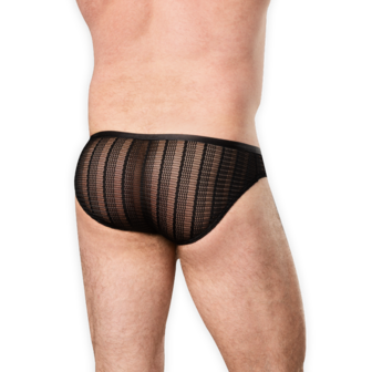 Amorable - Transparante Herenslip - One Size - Zwart