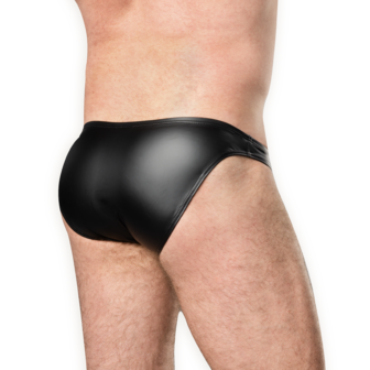 Amorable - Wetlook Herenslip - One Size - Zwart