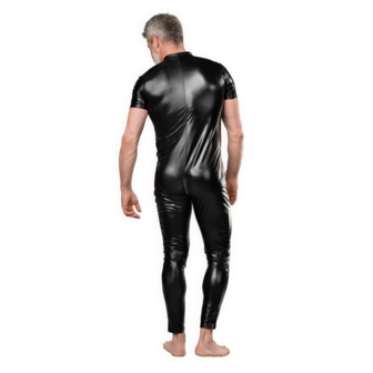 Amorable - Wetlook Heren Overall - Zwart - Maat L