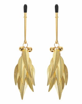 Rimba - Tepelklemmen met Veren - Goud